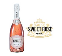 Korbel Sweet Rose California Champagne 24 Proof Bottle - 750 Ml