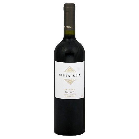 Santa Julia Malbec Reserva Wine - 750 Ml