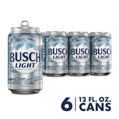 Busch Light Beer Cans - 6-12 Fl. - Online Groceries | Vons