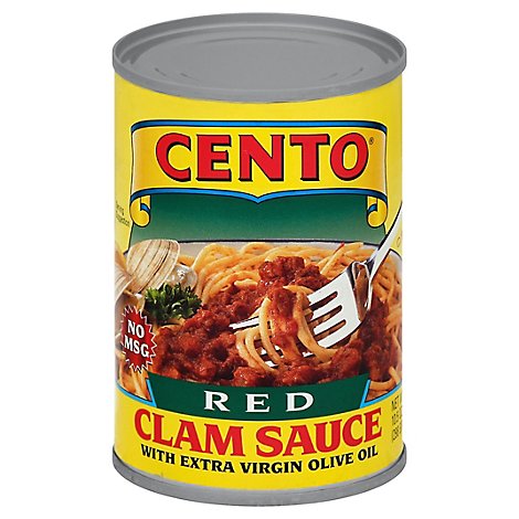 CENTO Clam Sauce Red Can - 10.5 Oz