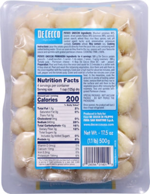 De Cecco Potato Gnocchi No. 401 Pack - 17.5 Oz - Image 6