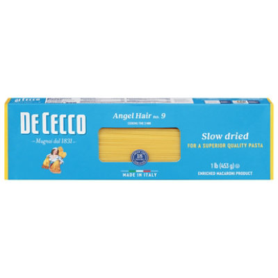 De Cecco Pasta No. 9 Angel Hair Box - 1 Lb - Image 3