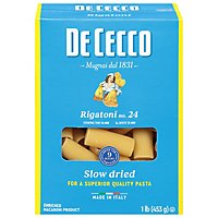De Cecco Pasta No. 24 Rigatoni Box - 1 Lb - Image 2
