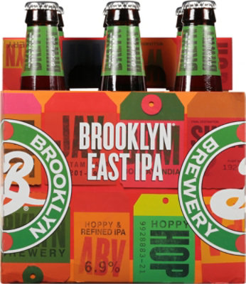 Brooklyn Brewery Beer IPA East Bottles - 6-12 Fl. Oz. - Image 4