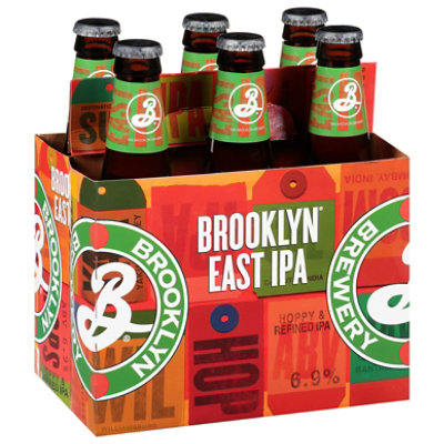 Brooklyn Brewery Beer IPA East Bottles - 6-12 Fl. Oz. - Image 1