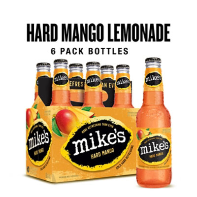 Mikes Hard Beverage Cool Hard Refreshing Mango Bottle - 6-11.2 Fl. Oz.