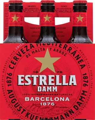 Estrella Damm Lager Bottles - 6-11.2 Fl. Oz. - Image 2