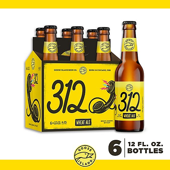 Goose Island 312 Urban Wheat Ale Craft Beer Bottles - 6-12 Fl. Oz.