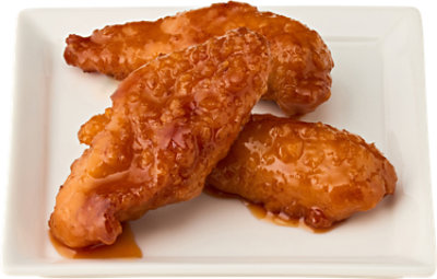 Hot Honey Glazed Boneless Chicken Wings - Lb - Image 1