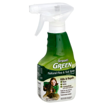 Sergeants Green Flea & Tick Spray For Dogs & Puppies Bottle - 8 Fl. Oz.