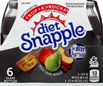 Snapple Diet Iced Tea Trop-A-Rocka Tropical Brets Blend - 6-16 Fl. Oz. - Image 3