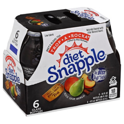 Snapple Diet Iced Tea Trop-A-Rocka Tropical Brets Blend - 6-16 Fl. Oz.