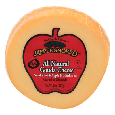 Red Apple Cheese Cheese Gouda Apple Smoked All Natural - 8 Oz - Image 3