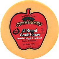 Red Apple Cheese Cheese Gouda Apple Smoked All Natural - 8 Oz - Image 2