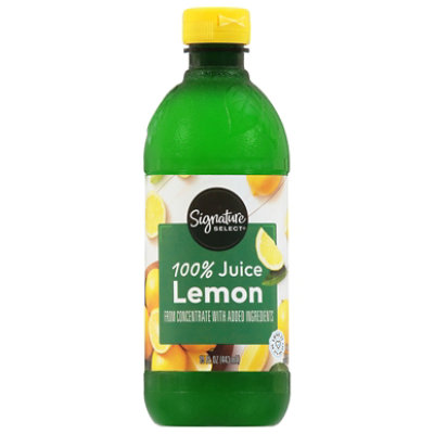 Signature SELECT Lemon Juice - 15 Fl. Oz.
