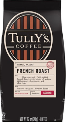 Tullys Coffee Coffee Ground Dark Roast Grand French Roast - 12 Oz - Image 2