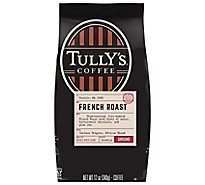Tullys Coffee Coffee Ground Dark Roast Grand French Roast - 12 Oz