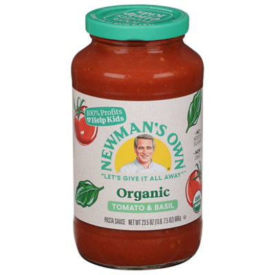 Newmans Own Organics Pasta Sauce Tomato Basil - 23.5 Oz