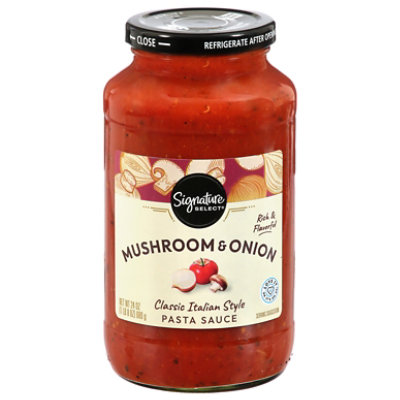 Signature SELECT Pasta Sauce Mushroom & Onion Jar - 26 Oz - Image 2