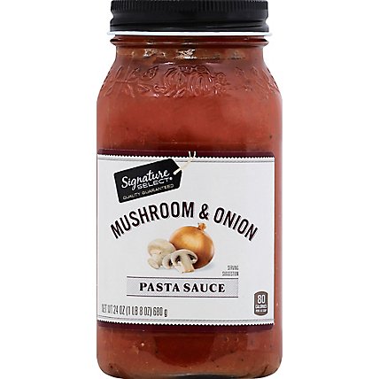 Signature SELECT Pasta Sauce Mushroom & Onion Jar - 26 Oz - Image 2