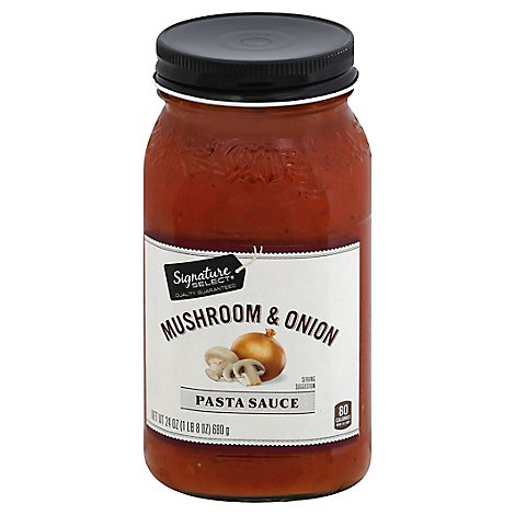 Signature SELECT Pasta Sauce Mushroom & Onion Jar - 26 Oz