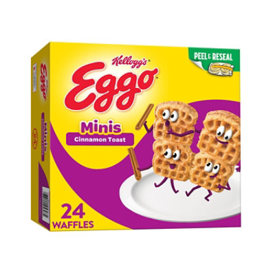 Eggo Minis Easy Breakfast Cinnamon Toast Frozen Waffles Family Pack 25 8 Oz Pavilions