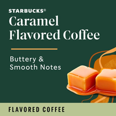 Starbucks No Artificial Flavors 100% Arabica Caramel Flavored Ground Coffee Bag - 11 Oz - Image 2