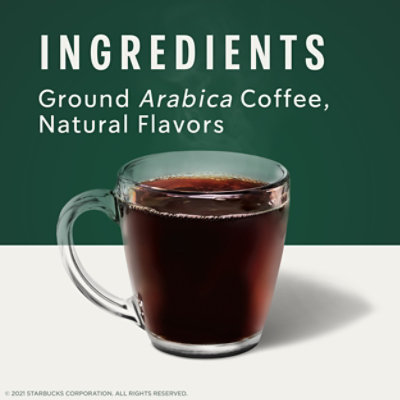 Starbucks No Artificial Flavors 100% Arabica Caramel Flavored Ground Coffee Bag - 11 Oz - Image 6