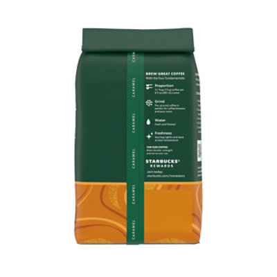 Starbucks No Artificial Flavors 100% Arabica Caramel Flavored Ground Coffee Bag - 11 Oz - Image 7