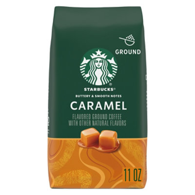 Starbucks Coffee Ground Flavored Caramel Bag - 11 Oz
