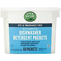 Open Nature Dishwashing Detergent Automatic Dye & Fragrance Free Tub - 60 Count - Image 2