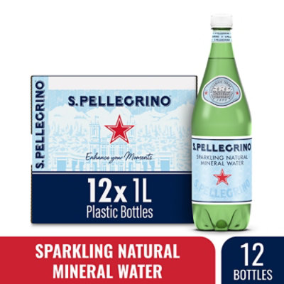 San Pellegrino Sparkling Water Natural Mineral - 12-1 Liter - Image 1