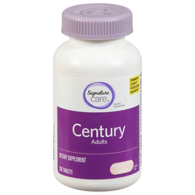 Signature Select/Care CENTURY Adults Vitamin D 1000IU Dietary Supplement Tablets - 200 Count - Image 1