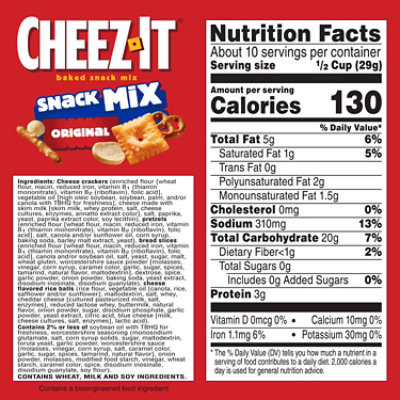 Cheez-It Snack Mix Classic Lunch Snacks - 10.5 Oz - Image 3