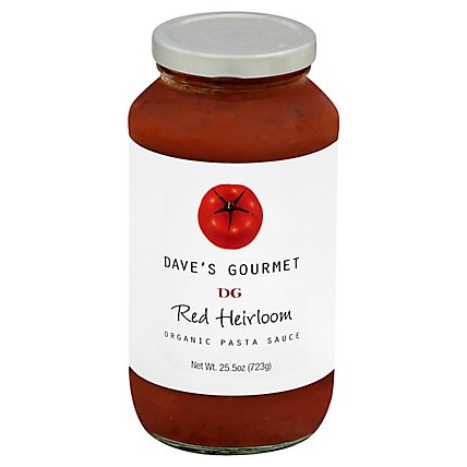Daves Gourmet Organic Pasta Sauce Red Heirloom - 25.5 Oz - Image 1
