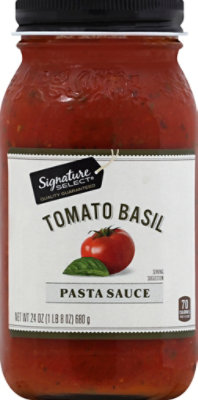 Signature SELECT Pasta Sauce Tomato Basil Jar - 24 Oz - Image 2