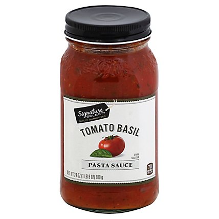 Signature SELECT Pasta Sauce Tomato Basil Jar - 24 Oz - Image 1