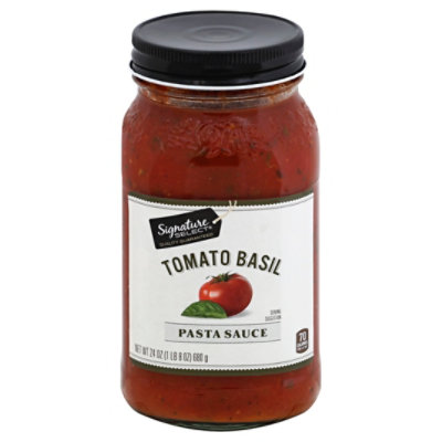 Signature SELECT Pasta Sauce Tomato Basil Jar - 24 Oz - Image 1