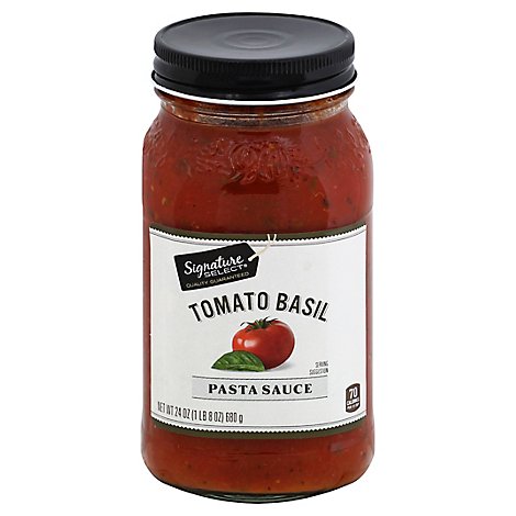 Signature SELECT Pasta Sauce Tomato Basil Jar - 24 Oz