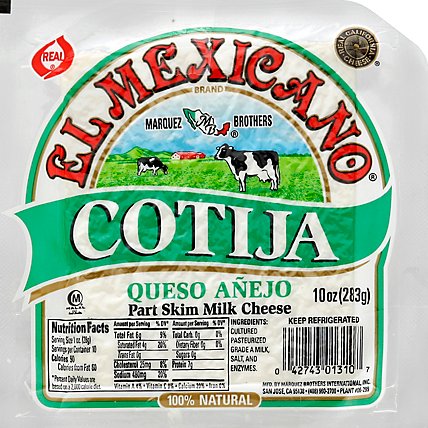 El Mexicano Cotija Queso Cheese - 10 Oz - Image 2