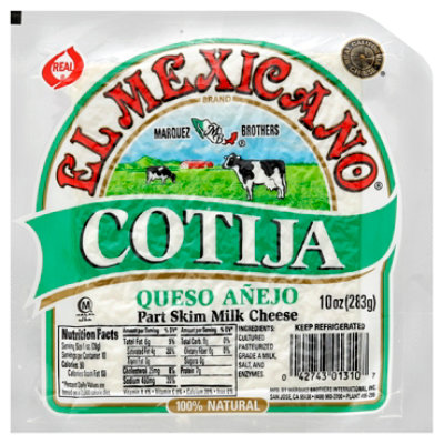 El Mexicano Cotija Queso Cheese - 10 Oz - Image 1