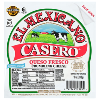 El Mexicano Queso Fresco Casero Cheese - 10 Oz - Image 2