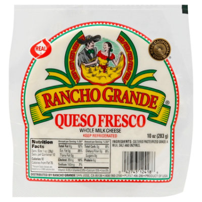 Rio Grande Queso Fresco Cheese 10 Oz Tom Thumb
