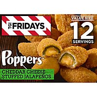 TGI Fridays Frozen Appetizers Cheddar Cheese Stuffed Jalapeno Poppers Value Size Box - 32 Oz - Image 1