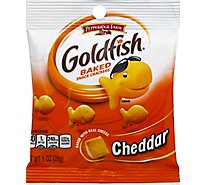 Pepperidge Farm Goldfish Crackers Baked Snack Cheddar - 1.0 Oz