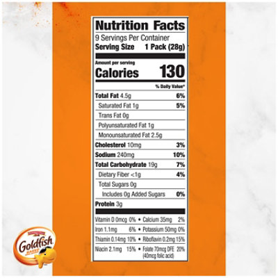 Goldfish Cheddar Cheese Crackers 9 Count - 1 Oz - Image 4