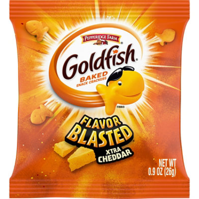 Pepperidge Farm Goldfish Crackers Baked Snack Xtra Cheddar - 0.9 Oz - Image 1