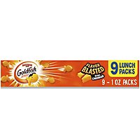 Pepperidge Farm Goldfish Crackers Baked Snack Flavor Blasted Xtra Cheddar Tray 9 Pack - 9-0.9 Oz - Image 2