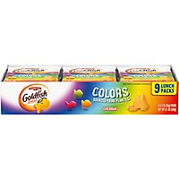 Pepperidge Farm Goldfish Crackers Baked Snack Cheddar Variety Colors Tray Pack - 9-0.9 Oz - Image 2