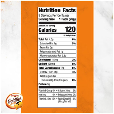 Goldfish Colors Cheddar 9 Count - 0.9 Oz - Image 4